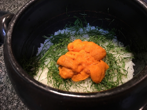 土鍋炊き雲丹ご飯